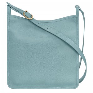 Women Longchamp Le Foulonné M Crossbody Bag Blue | Thailand-237ICGHAS