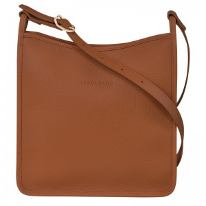 Women Longchamp Le Foulonné M Crossbody Bag Brown | Thailand-650QCZIDV