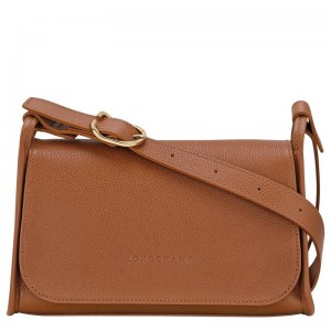 Women Longchamp Le Foulonné M Crossbody Bag Brown | Thailand-021DFAKRV