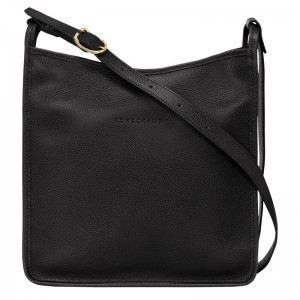 Women Longchamp Le Foulonné M Crossbody Bag Black | Thailand-251HVXGJC