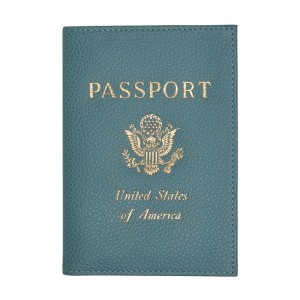 Women Longchamp Le Foulonné Passport Holder Blue | Thailand-589MQCIDB