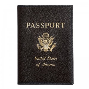 Women Longchamp Le Foulonné Passport Holder Black | Thailand-134AGCSDJ