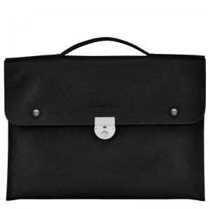 Women Longchamp Le Foulonné S Briefcase Black | Thailand-326AXDGMK