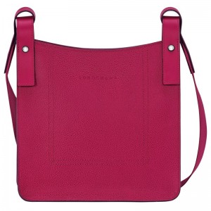 Women Longchamp Le Foulonné S Crossbody Bag Dark Pink | Thailand-035KSOMHX