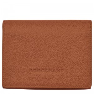 Women Longchamp Le Foulonné Wallet Brown | Thailand-439DHQVXB