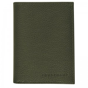 Women Longchamp Le Foulonné Wallet Khaki | Thailand-127JBXDKT
