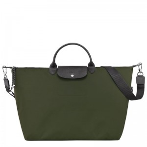 Women Longchamp Le Pliage Energy L Travel Bag Khaki | Thailand-651FGBSCY