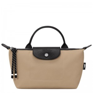 Women Longchamp Le Pliage Energy Pouch Beige | Thailand-246GCENJI