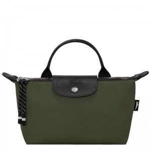 Women Longchamp Le Pliage Energy Pouch Khaki | Thailand-789ZNOTWH