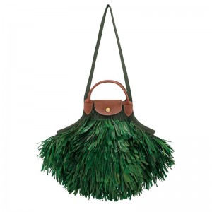Women Longchamp Le Pliage Filet L Mesh Bag Khaki | Thailand-372SBYNIF