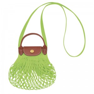 Women Longchamp Le Pliage Filet Xs Mesh Bag Light Green | Thailand-495CNQDBA