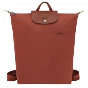 Women Longchamp Le Pliage Green M Backpack Brown | Thailand-836CFOZPI