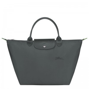 Women Longchamp Le Pliage Green M Handbag Deep Grey | Thailand-206RMGAIC