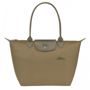 Women Longchamp Le Pliage Green M Tote Bag Olive | Thailand-570XQSAMT