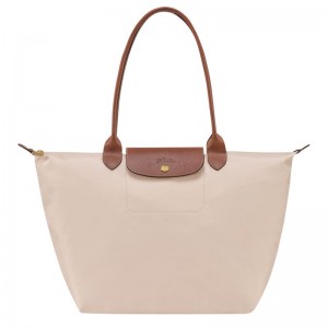 Women Longchamp Le Pliage Original L Tote Bag Beige | Thailand-836CFDPEJ