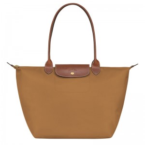 Women Longchamp Le Pliage Original L Tote Bag Brown | Thailand-132NPASWC