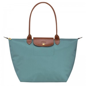 Women Longchamp Le Pliage Original L Tote Bag Blue | Thailand-139YLBSJV