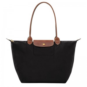 Women Longchamp Le Pliage Original L Tote Bag Black | Thailand-302OVQFAN
