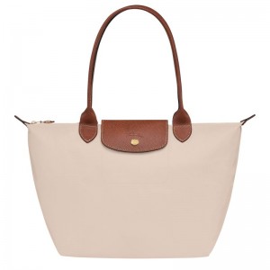 Women Longchamp Le Pliage Original M Tote Bag Beige | Thailand-397GPOTUQ