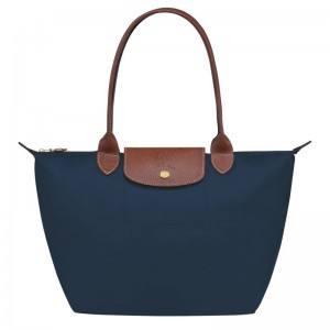 Women Longchamp Le Pliage Original M Tote Bag Navy | Thailand-590IRNYLE
