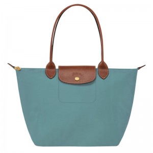 Women Longchamp Le Pliage Original M Tote Bag Blue | Thailand-765MZOQYH
