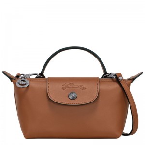 Women Longchamp Le Pliage Xtra Xs Pouch Brown | Thailand-931HDBNZG