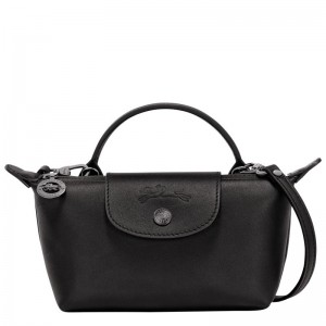 Women Longchamp Le Pliage Xtra Xs Pouch Black | Thailand-035QSLTBM