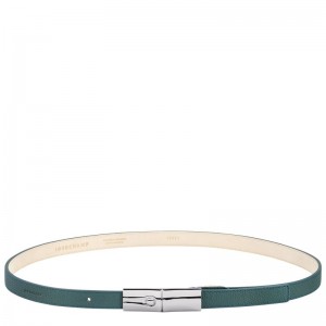 Women Longchamp Le Roseau Belt Blue Green | Thailand-057XQOMEZ