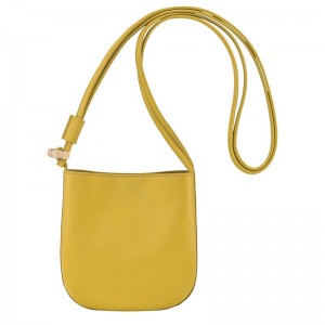 Women Longchamp Le Roseau S Crossbody Bag Yellow | Thailand-924RAFXTN