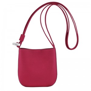 Women Longchamp Le Roseau S Crossbody Bag Dark Pink | Thailand-634RLQSMV