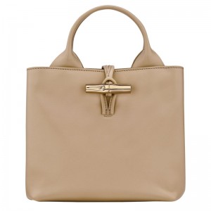 Women Longchamp Le Roseau S Handbag Beige | Thailand-169UHOBYP