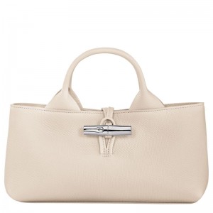 Women Longchamp Le Roseau S Handbag Beige | Thailand-032BVXSCZ