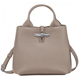 Women Longchamp Le Roseau S Handbag Beige | Thailand-592ZMATWI