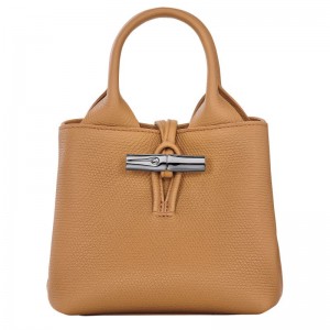 Women Longchamp Le Roseau Xs Handbag Brown | Thailand-640EKTUSY