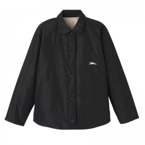 Women Longchamp Padded Blouson Jacket Black | Thailand-719SJAONX