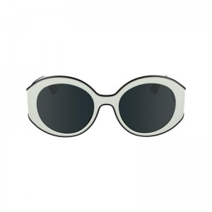Women Longchamp Plant Based Resin Sunglasses White | Thailand-435YLUFNP