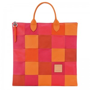Women Longchamp Re-play L Handbag Red / Orange | Thailand-851FWDPZO