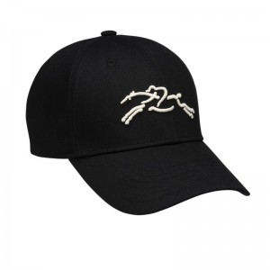 Women Longchamp Solid Cap Black | Thailand-079PWUYAQ