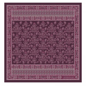 Women Longchamp Tree Of Life 50 Scarf Dark Purple | Thailand-345VFPZSK