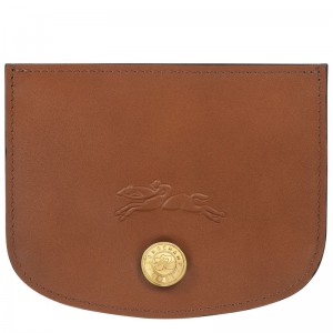 Women Longchamp Épure Card Holder Brown | Thailand-012OHFBZY