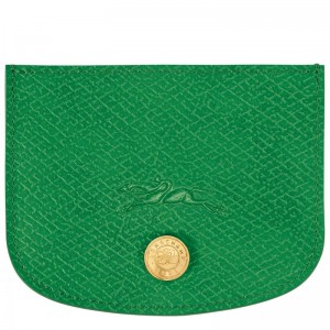 Women Longchamp Épure Card Holder Green | Thailand-718FKADIP