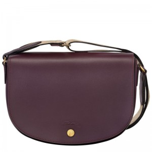 Women Longchamp Épure M Crossbody Bag Dark Purple | Thailand-973KNMYHR