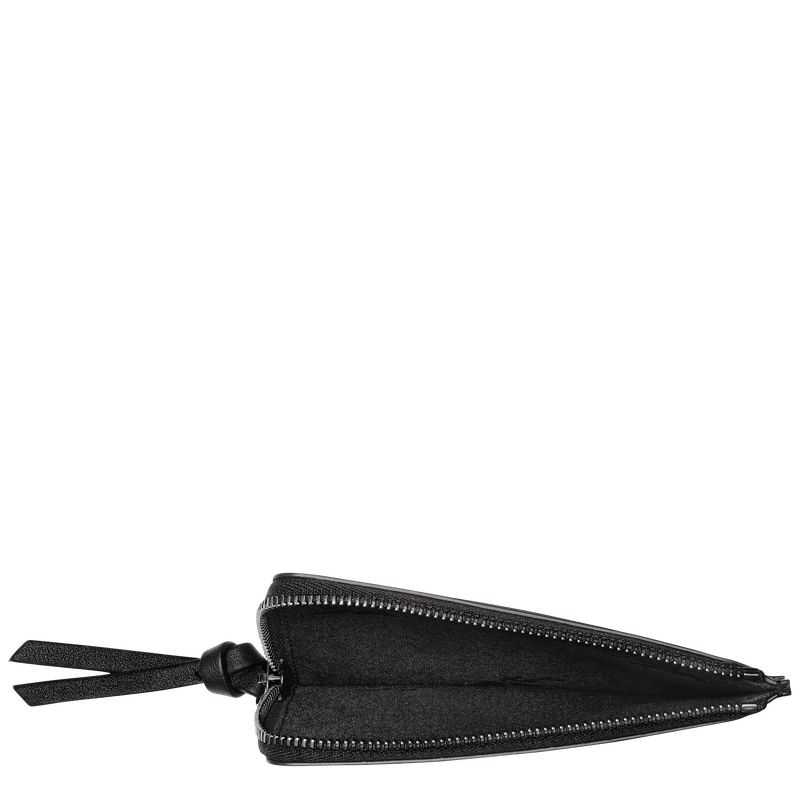 Men Longchamp 3D Card Holder Black | Thailand-230YTFWEV