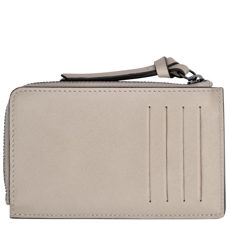 Men Longchamp 3D Card Holder Brown | Thailand-984UIKJCF