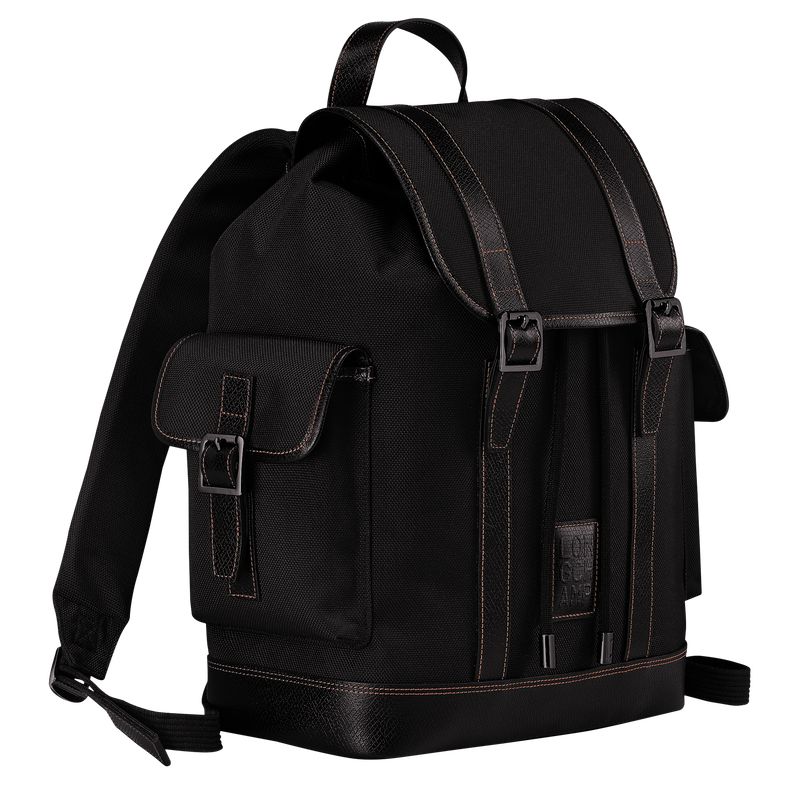 Men Longchamp Boxford Backpack Black | Thailand-674ERZFDU