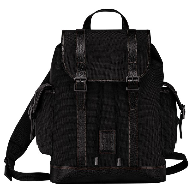 Men Longchamp Boxford Backpack Black | Thailand-674ERZFDU