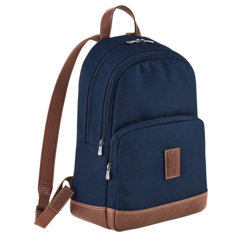 Men Longchamp Boxford Backpack Blue | Thailand-258VONESK