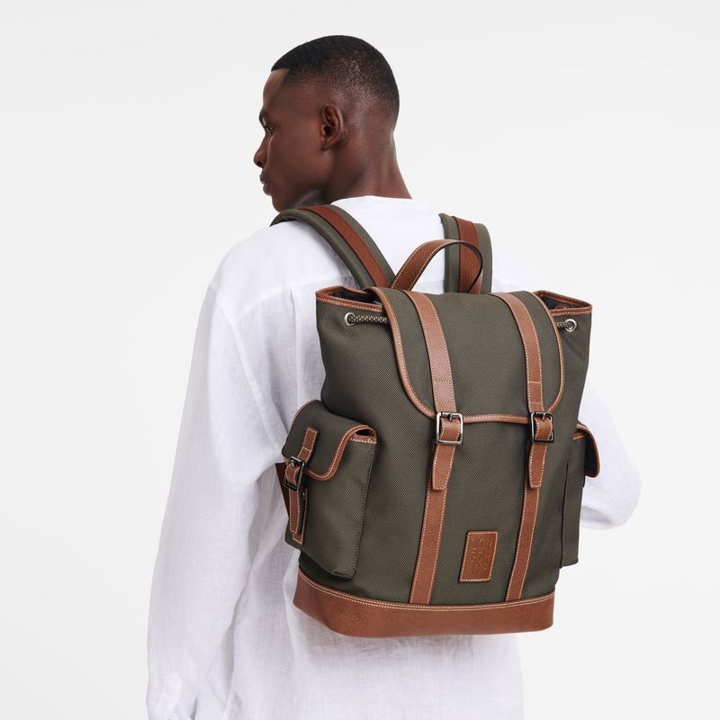 Men Longchamp Boxford Backpack Brown | Thailand-187YDARCV