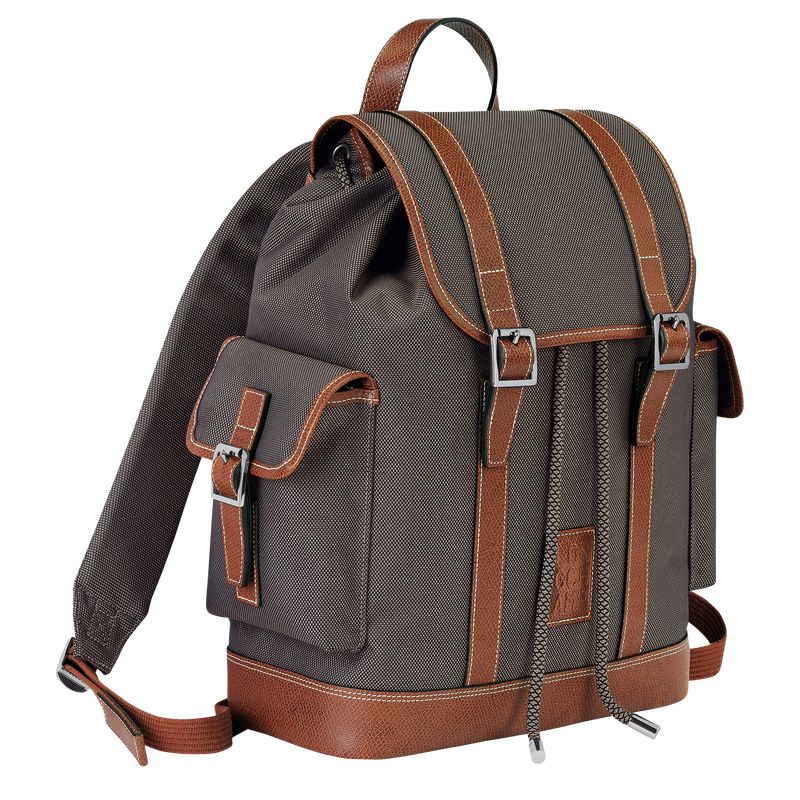 Men Longchamp Boxford Backpack Brown | Thailand-187YDARCV