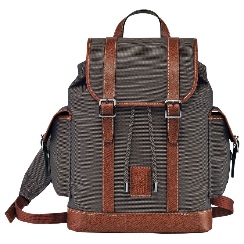 Men Longchamp Boxford Backpack Brown | Thailand-187YDARCV